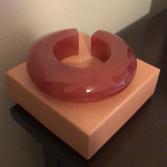 cult gaia Jewelry - Cult Gaia Pink Chunky Plastic Bracelet